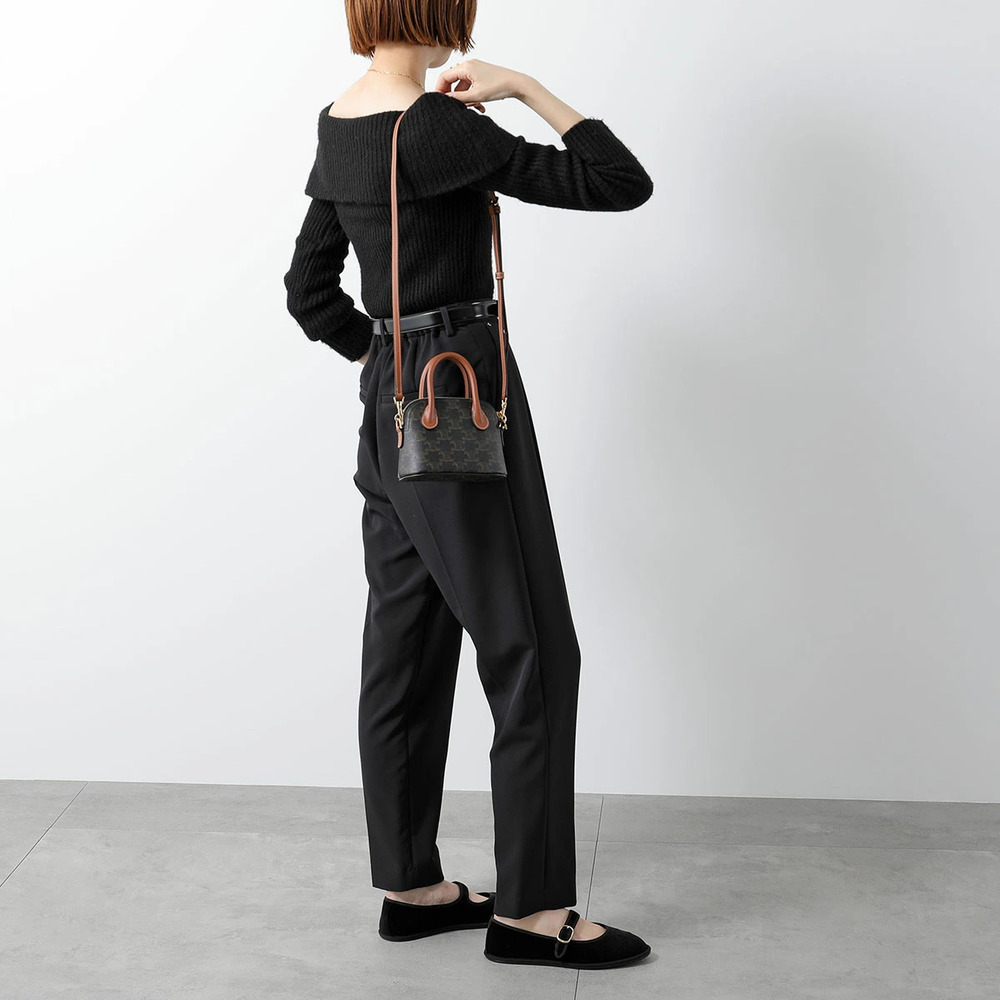 Celine Honorine Shoulder Bag Handbag Crossbody Triomphe Tan
